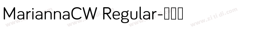 MariannaCW Regular字体转换
